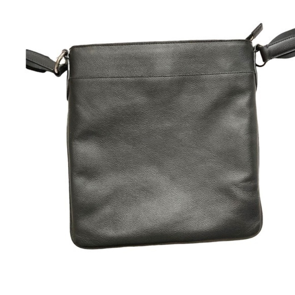 Coach black leather mens womens unisex messenger bag F54780 - Picture 2 of 10
